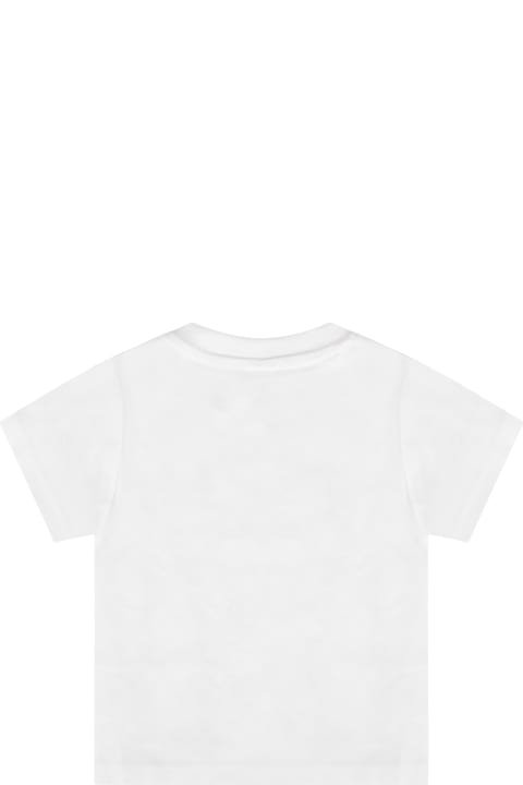 Hugo Boss for Kids Hugo Boss White T-shirt For Baby Boy With Logo