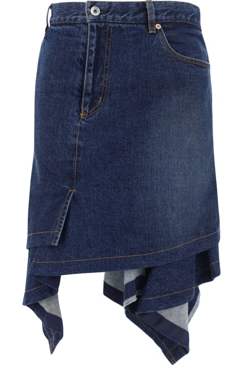 Fashion for Women Sacai Denim Skirt