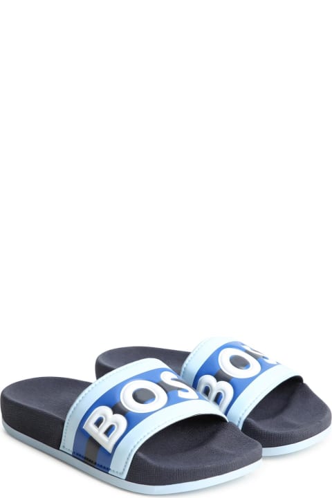 Hugo Boss Shoes for Boys Hugo Boss Ciabatte Con Logo