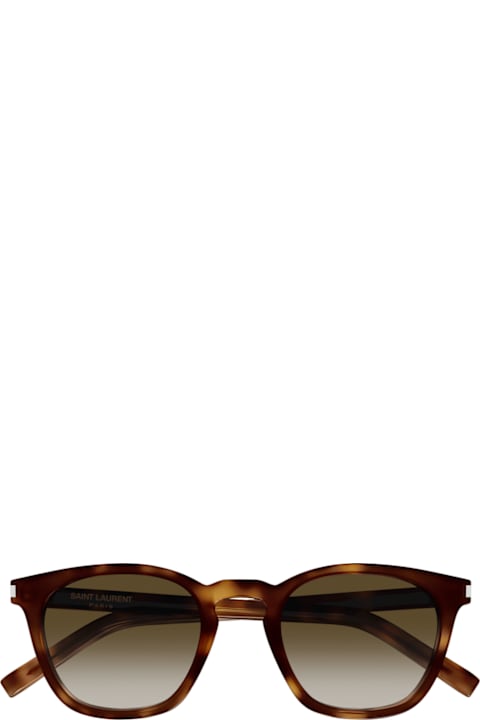 Saint Laurent Eyewear لـ Kids Saint Laurent Eyewear Saint Laurent Sl 28 Linea Corner Angle 048 Havana Brown Sunglasses