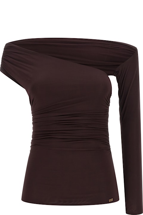 Elisabetta Franchi for Kids Elisabetta Franchi Asymmetrical Neckline Top