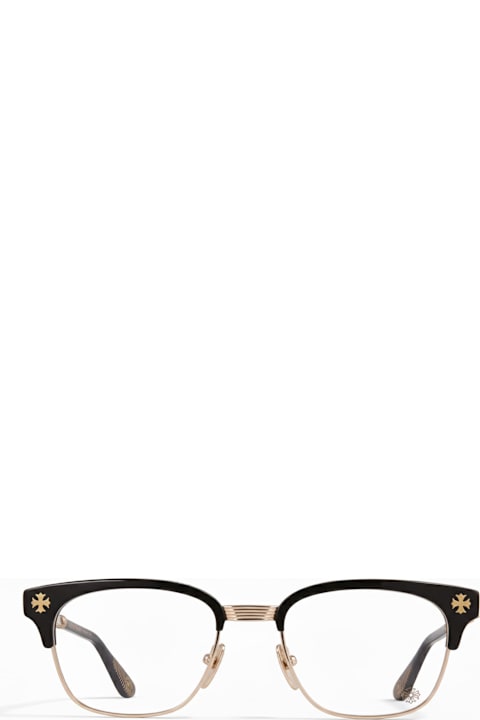 Chrome Hearts لـ Kids Chrome Hearts Bonennoisseur Ii - Black / Gold Plated Rx Glasses