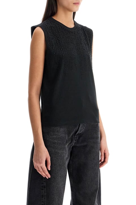 Homeware Golden Goose Cotton Vest With Applied Beads