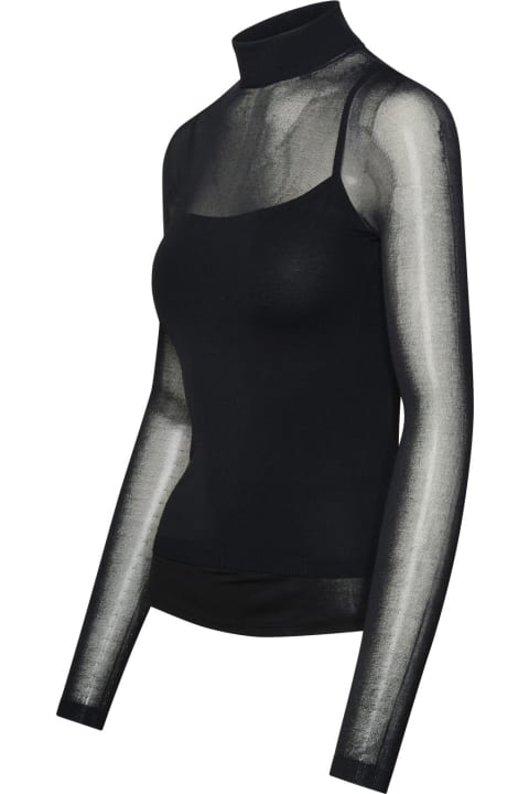 Max Mara Clothing for Women Max Mara Black Viscose Blend Sweater