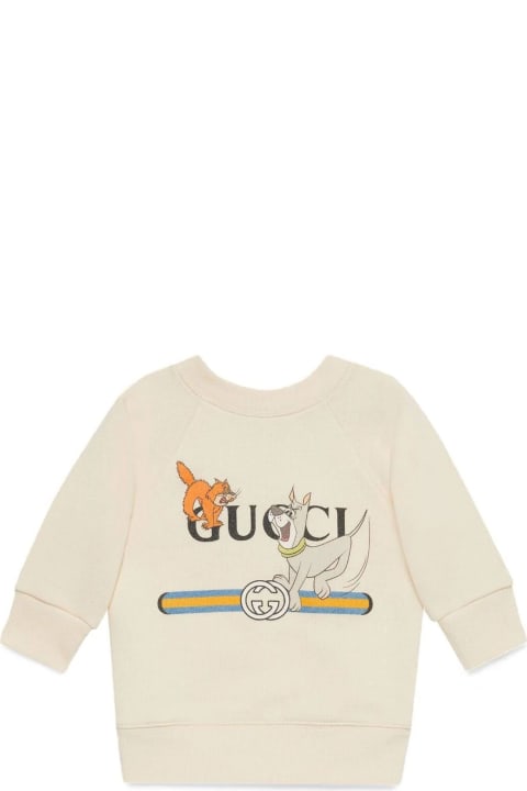 Topwear for Baby Girls Gucci Gucci Kids Sweaters White