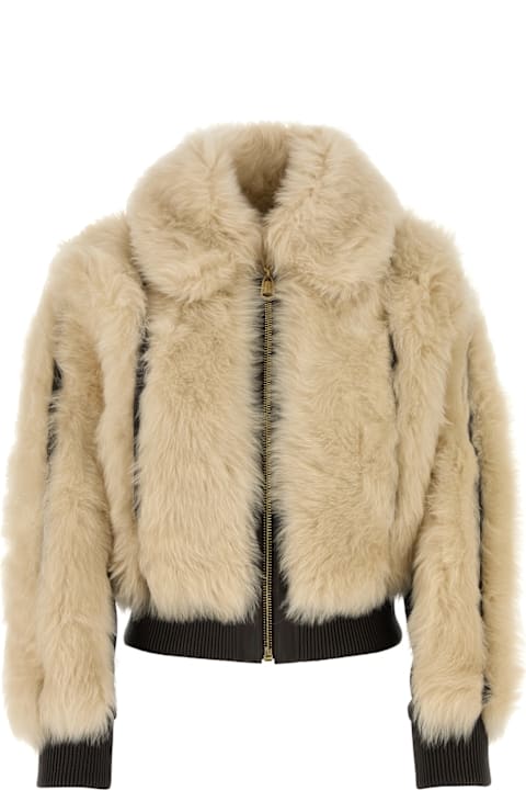 Zimmermann for Women Zimmermann Illustration Shearling Jacket