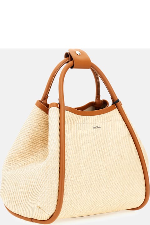 Max Mara Bags for Women Max Mara Summer Marines Rafia Handbag