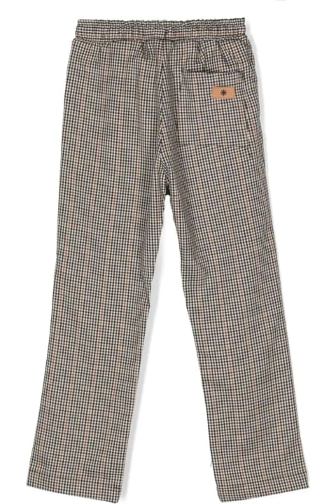 Straight Checked Trousers