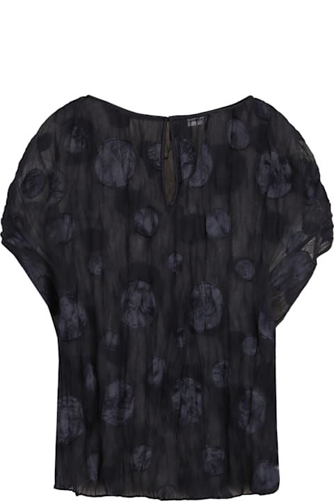 Homeware Emporio Armani Gathered Jacquard Blouse