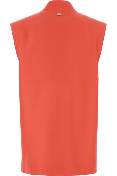 Agnona for Men Agnona Coral Wool Blend Vest