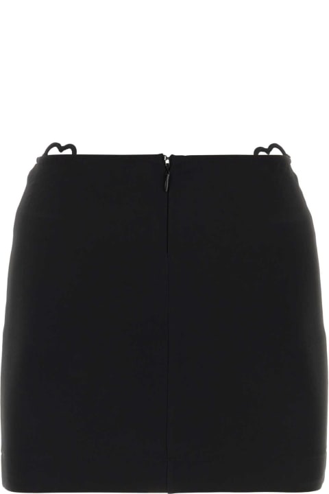Nensi Dojaka for Women Nensi Dojaka Black Viscose Blend Mini Skirt