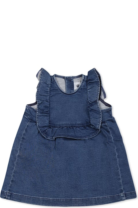 Homeware Petit Bateau Denim Dress For Baby Girl
