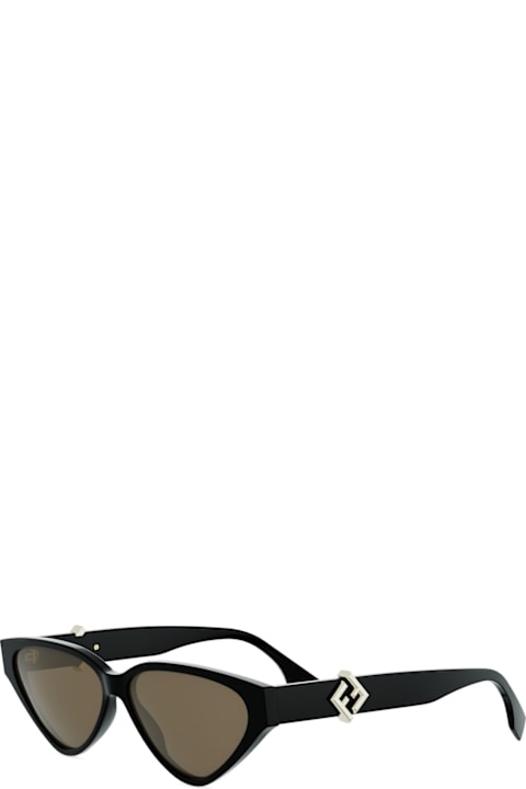Homeware Fendi Eyewear Fendi Fe40184i Ff Diamonds 01e Nero Sunglasses