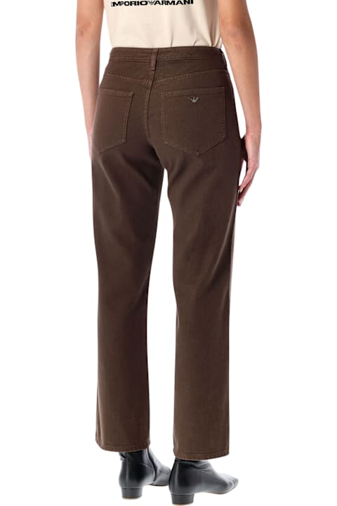 Homeware Emporio Armani Emporio Armani New York Garment-dyed Organic Denim Jeans