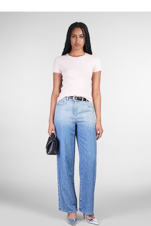 IRO for Women IRO Naiya Jeans In Blue Wool And Polyester