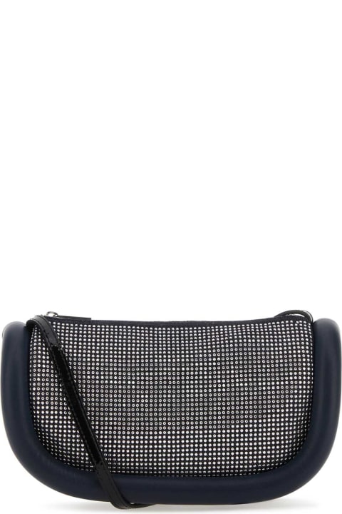 J.W. Anderson for Women J.W. Anderson Embellished Leather And Fabric Bumper 12 Crossbody Bag