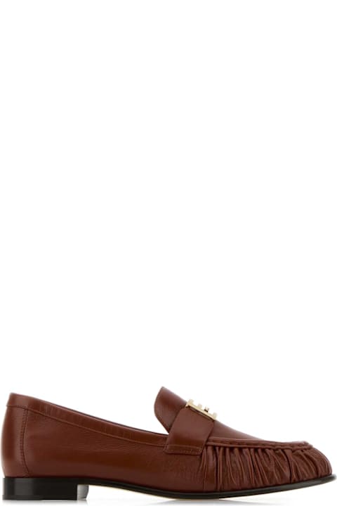 Fendi Brick Nappa Leather Baguette Loafers