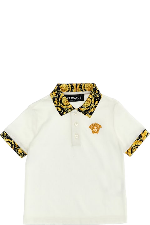 Sale for Kids Versace 'barocco' Polo Shirt