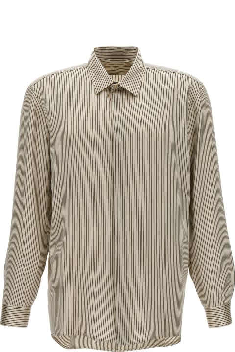 Clothing for Men Saint Laurent Striped Satin Shirt