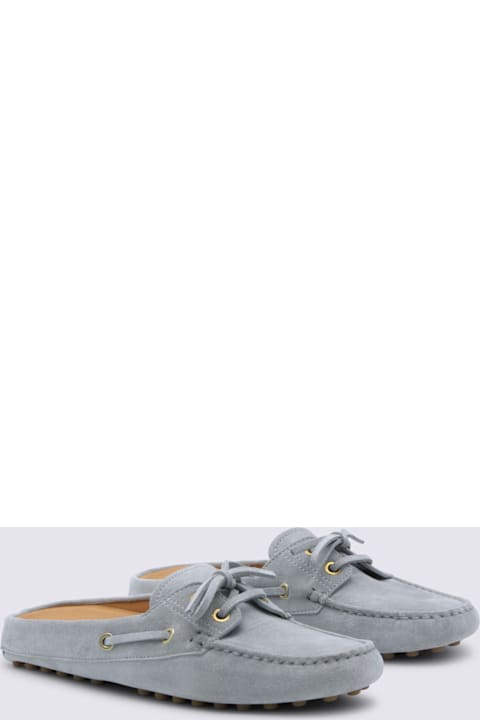 Tod's Grey Leather Laofers