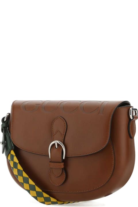 Gucci Bags for Women Gucci Brown Leather Shoulder Bag