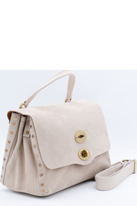 Zanellato Beige Leather Postina S Top Handle Bag