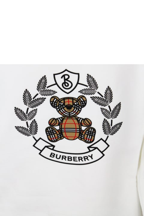 Sweaters & Sweatshirts for Boys Burberry Crewneck Sweatshirt In Cotton Jersey With Classic Check Teddy Bear Print On The Front
