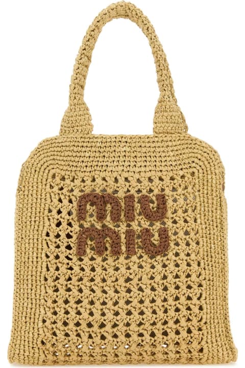 Fashion for Women Miu Miu Beige Crochet Handbag