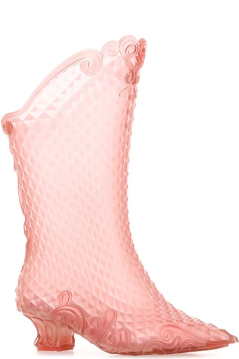 Y/Project Boots for Women Y/Project Pink Pvc Ankle Boots