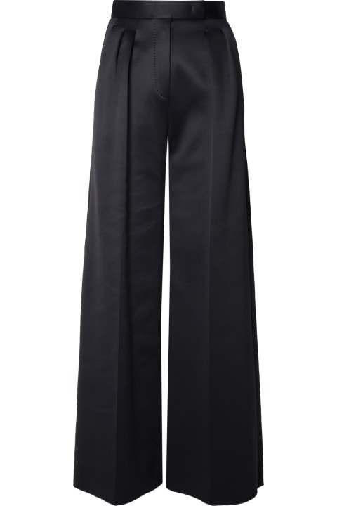 Pants & Shorts for Women Max Mara 'zinnia' Black Cotton Blend Pants