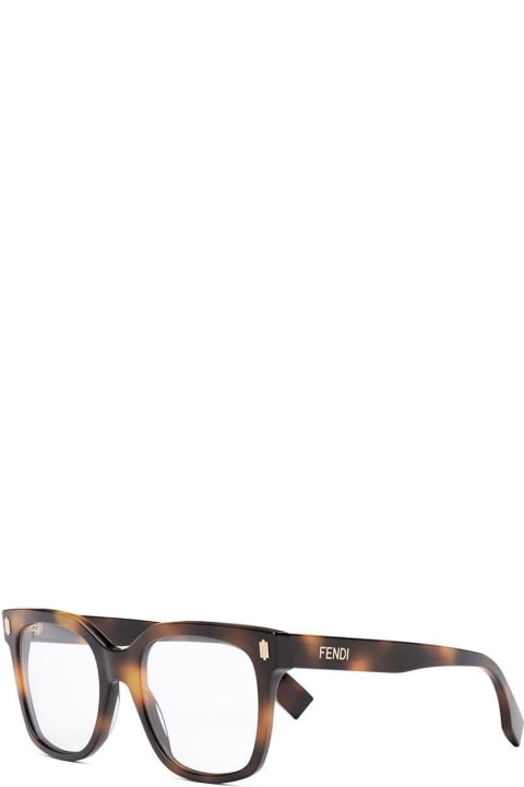 メンズ アクセサリー Fendi Eyewear Square Frame Glasses