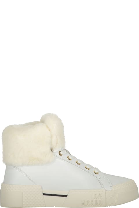 Love Moschino Sneakers for Women Love Moschino Leather High-top Sneakers