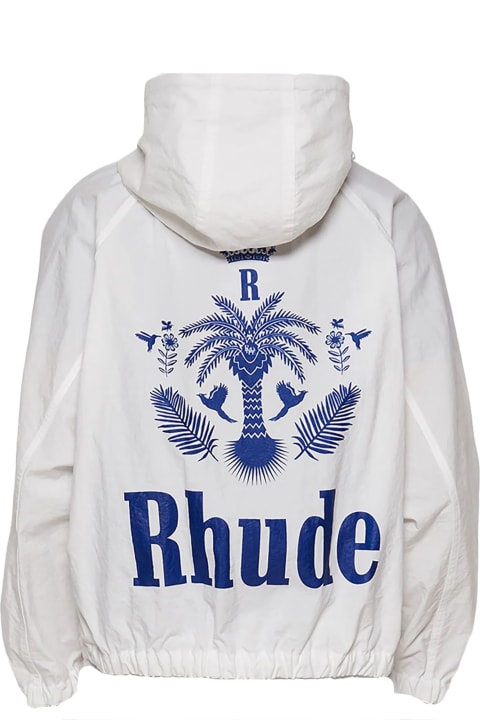 Rhude Coats & Jackets for Men Rhude White Track Jacket