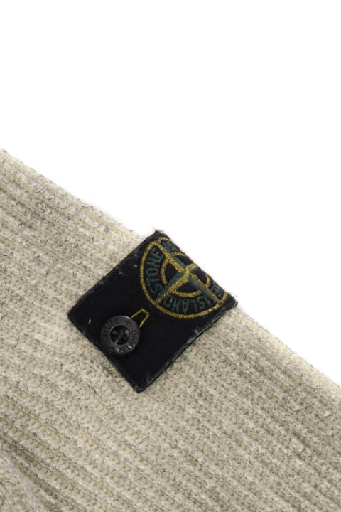 Sweaters & Sweatshirts for Boys Stone Island Junior Ribbed Cotton Sweater