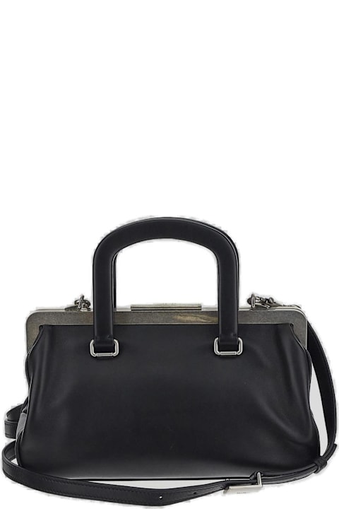 Max Mara حقائب توتي لـ السيدات Max Mara Logo Detailed Top Handle Bag