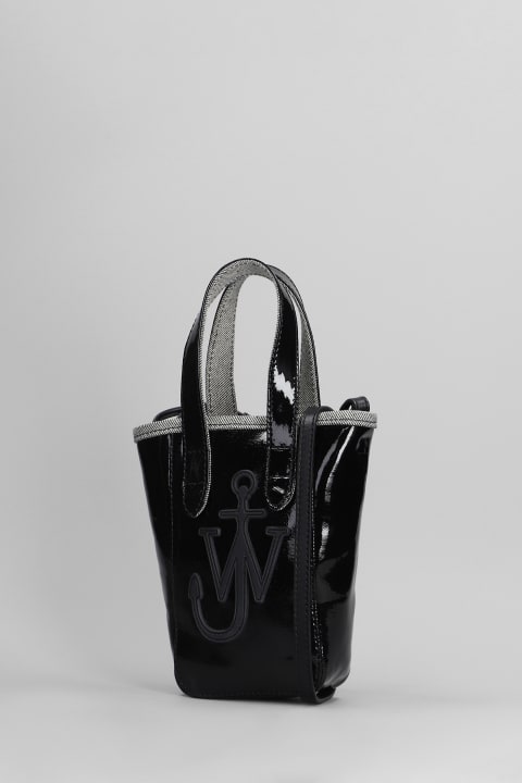 J.W. Anderson Totes for Men J.W. Anderson Belt Tote Shoulder Bag In Black Cotton