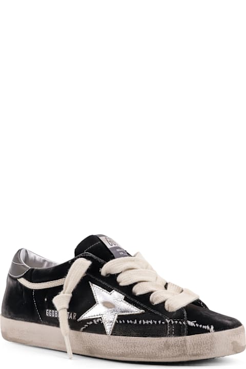 Golden Goose Superstar Chenille Sneakers With Side Logo