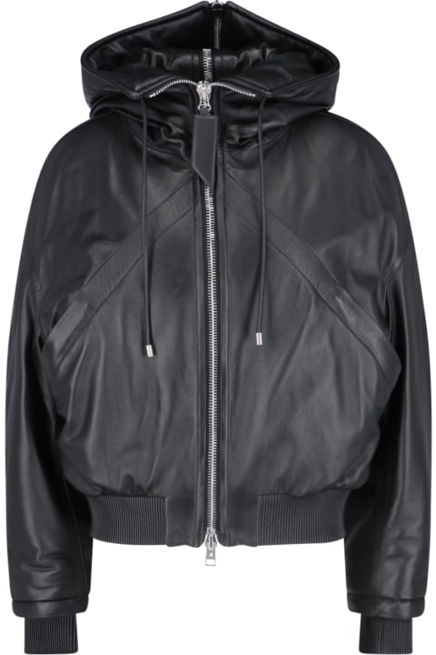 The Attico for Women The Attico Maxi Hooded Bomber Jacket