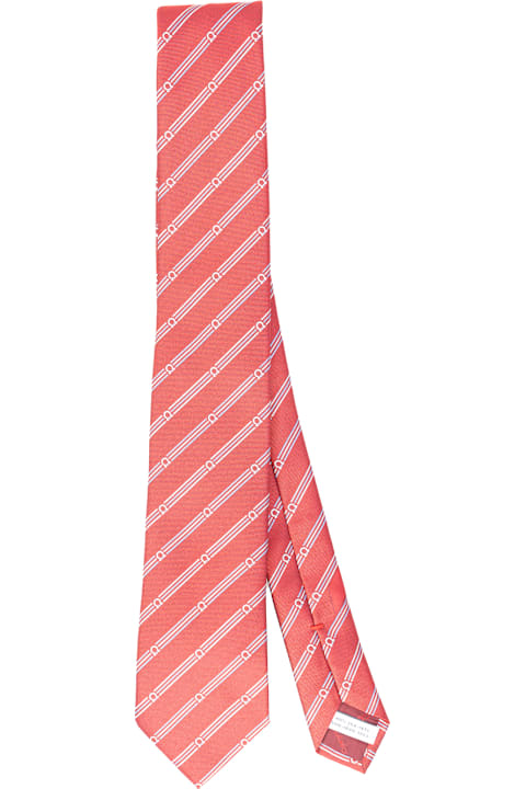 Ties for Men Ferragamo Salvatore Ferragamo Ties Bordeaux