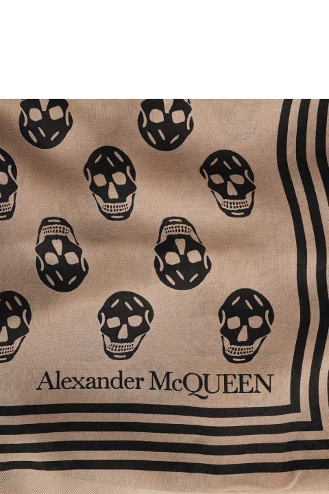 メンズ Alexander McQueenのアクセサリー Alexander McQueen Skull Print Scarf