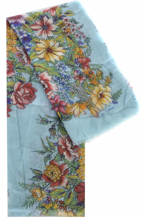 Fashion for Women Etro Scarf Etro "bouquet" Made Of Silk Blend