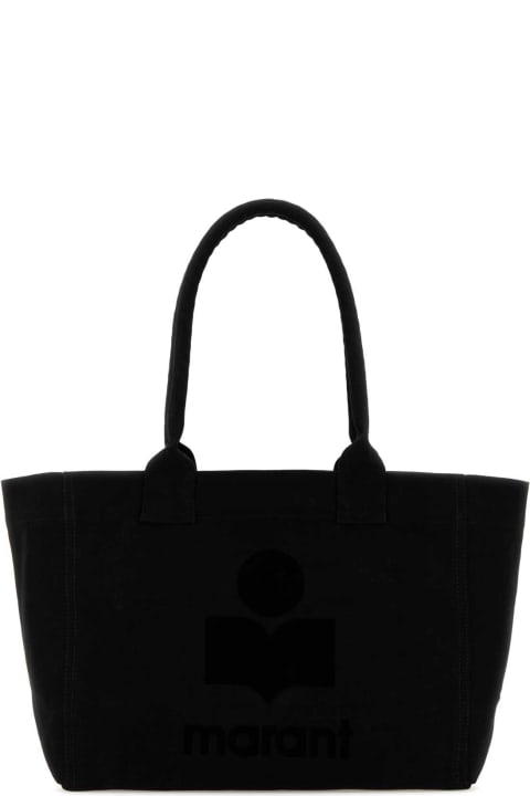 Fashion for Women Isabel Marant Black Cotton Yenky Zipped Shopping Bag