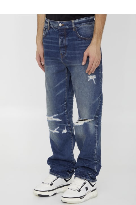 Jeans for Men AMIRI Fractured Straight Jeans