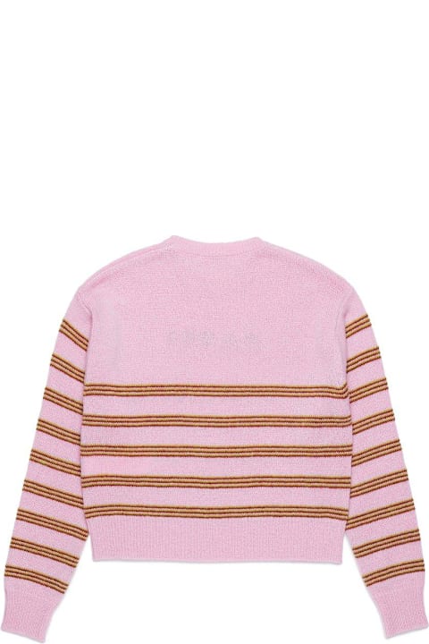 Marni لـ Kids Marni Striped Knit Jumper