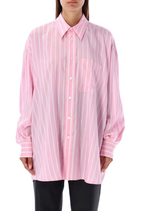 Bottega Veneta for Women Bottega Veneta Silk Shirt With Striped Pattern