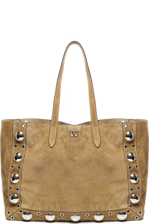 Valentino Garavani Bags for Men Valentino Garavani Nellcote Medium Suede Tote Bag