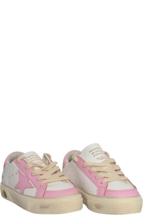Golden Goose for Kids Golden Goose Young May Star Patch Sneakers