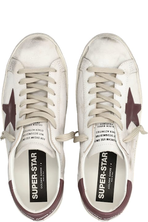 Golden Goose Super-star Sneakers White And Red