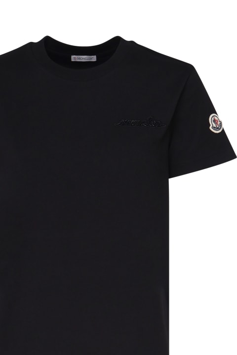 Topwear for Women Moncler Beaded Logo T-shirt