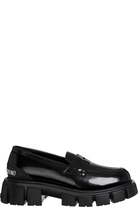 Love Moschino Flat Shoes for Women Love Moschino Leather Loafers